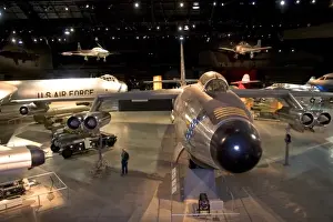Air Plane Prints: Interior image of the United States Air Force Museum on Wright Patterson Air Force Base at Dayton