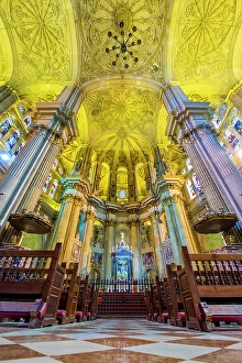Images Dated 22nd June 2024: Interior of Santa Iglesia Catedral Basilica de la Encarnacion (Malaga Cathedral)
