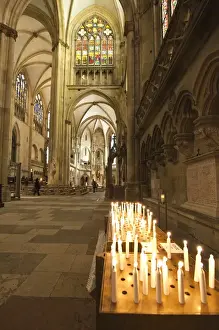 Burning Prints: Interior of St. Peters Catherdral in Regensburg, Germany