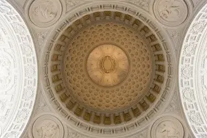 City Hall Prints: An interior view of the San Francisco City Hall dome and architectural detail - San Francisco