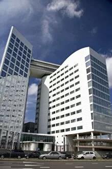 The International Criminal Court building at The Hague in the province of South Holland