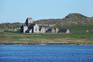 Great Britain Prints: Iona Abbey, Iona, just off Isle of Mull, Scotland, United Kingdom