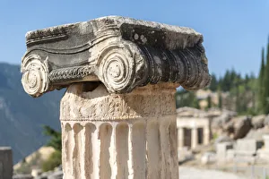 Select Focus Prints: Detail of Ionic column, Delphi, Greece, Europe