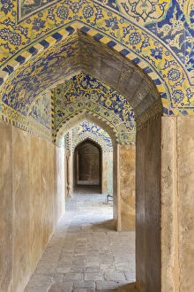 Iran Collection: Iran, Central Iran, Esfahan, Naqsh-e Jahan Imam Square, Royal Mosque, interior mosaic