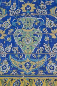 Iran Prints: Iran, Central Iran, Esfahan, Naqsh-e Jahan Imam Square, Royal Mosque, interior mosaic