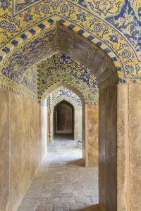 Iran Prints: Iran, Central Iran, Esfahan, Naqsh-e Jahan Imam Square, Royal Mosque, interior mosaic