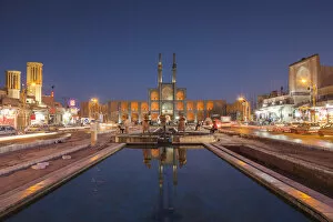 Iran, Central Iran, Yazd, Amir Chakhmaq Complex, one of the largest Hosseinieh complexes in Iran