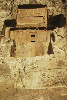 Images Dated 11th January 2009: Iran, Fars Province, Shiraz, Persepolis, Naqsh-e Rustam is an ancient necropolis