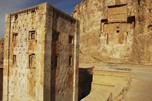 Images Dated 11th January 2009: Iran, Fars Province, Shiraz, Persepolis, Naqsh-e Rustam is an ancient necropolis