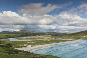 Elevated View Prints: Ireland, County Cork, Mizen Head Peninsula, Barley Cove Beach, elevated view
