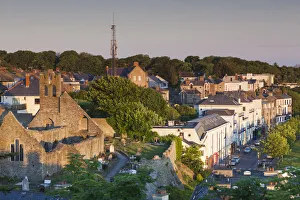 Republic Prints: Ireland, County Fingal, Howth, elevated town view, dawn