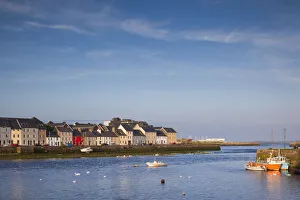 Republic Prints: Ireland, County Galway, Galway City, port buidlings of The Claddagh