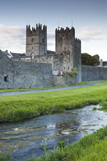 Republic Prints: Ireland, County Tipperary, Fethard, town walls, dusk