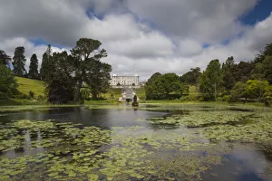 World Locations Prints: Ireland, County Wicklow, Enniskerry, Powerscourt Estate, Powerscourt House from Triton
