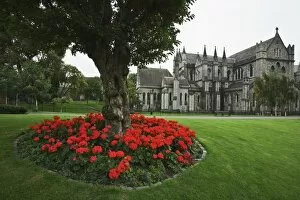 Ireland, Dublin. View of St. Patricks Cathedral built in 1192