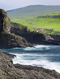 Images Dated 28th June 2016: The island Mykines, part of the Faroe Islands in the North Atlantic