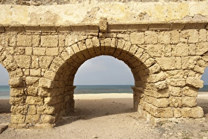 Images Dated 18th February 2009: Israel, Caesarea. Roman ruins of Caesarea