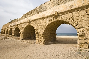 Israel, Caesarea. Roman ruins of Caesarea