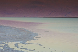 Israel, Dead Sea, Ein Bokek, Dead Sea, dusk