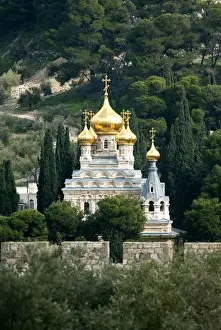 Israel; Jerusalem. The Church of Mary Magdalene is a Russian Orthodox church on