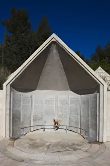 Ethiopian Prints: Israel, Jerusalem, Mt. Herzl, Memorial to Ethiopian Jews who perished on their way