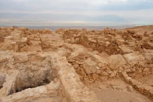 Roman Prints: Israel, Massada. RUins of Massada
