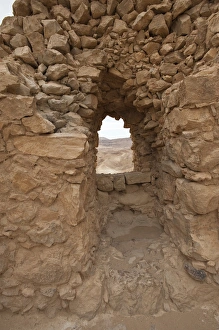 Images Dated 22nd February 2009: Israel, Massada. RUins of Massada