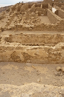 Images Dated 22nd February 2009: Israel, Massada. RUins of Massada