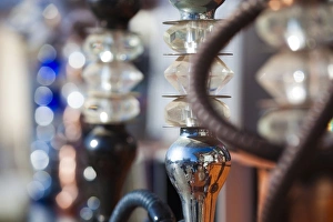 Images Dated 29th March 2011: Israel, The Negev, Eilat, Red Sea beachfront, sheesha water pipes