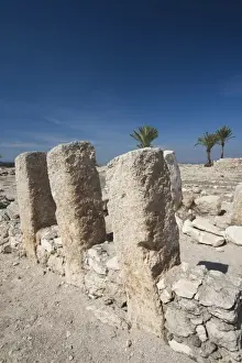 Images Dated 19th March 2011: Israel, North Coast, Megiddo, Megiddo National Park, also known as Armageddon, ruins
