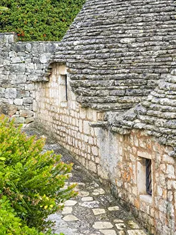 Bari Prints: Italy, Alberobello. Typical trulli houses in Alberobello
