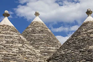Images Dated 22nd August 2019: Italy, Apulia, Metropolitan City of Bari, Alberobello. Trulli houses