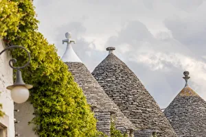 Images Dated 22nd August 2019: Italy, Apulia, Metropolitan City of Bari, Alberobello. Trulli houses