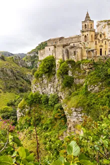 Italy, Basilicata, Province of Matera, Matera. Ravine of Torrente Gravina (Gravina river