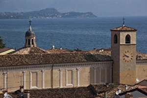 Images Dated 23rd May 2009: Italy, Brescia Province, Desenzano del Garda. Town view from the Castello