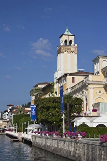 ITALY, Brescia Province, Gardone Riviera. The Grand Hotel, morning