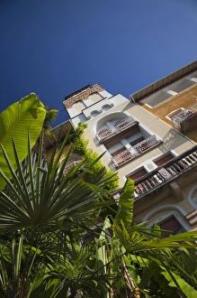 Italy, Brescia Province, Gardone Riviera. The Grand Hotel, morning