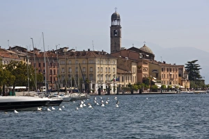 Lake Garda Prints: Italy, Brescia Province, Salo. Town view