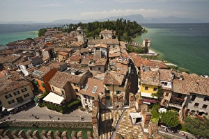 Images Dated 22nd May 2009: ITALY, Brescia Province, Sirmione. Town view from Castello Scaligero, b. 1250
