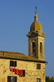 Laundry Prints: Italy, Buonconvento, Tuscany, Old Church in Buonconvento Tuscany Italy