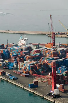 Images Dated 14th May 2005: ITALY-Campania-(Amalfi Coast)-SALERNO: View of Commerical Port of Salerno
