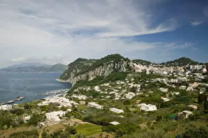 Images Dated 9th May 2005: ITALY-Campania-(Bay of Naples)-CAPRI: View of CAPRI town from ANACAPRI