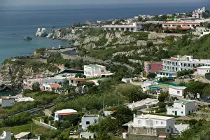 Images Dated 12th May 2005: ITALY-Campania-(Bay of Naples)-ISCHIA-CITARA: View of Town & Spiaggia di Citara Beach