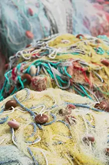 Images Dated 12th May 2005: ITALY-Campania-(Bay of Naples)-ISCHIA-FORIO: Fishing Port / Fishing Nets