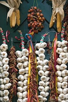 Images Dated 11th May 2005: ITALY-Campania-(Bay of Naples)-ISCHIA-ISCHIA PONTE: Garlic