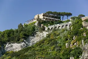 Stay Prints: ITALY-Campania-(Bay of Naples)-ISCHIA-LACCO AMENO: Cliffside Regina Isabella e Royal