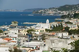 ITALY-Campania-(Bay of Naples)-ISCHIA-LACCO AMENO: Town View / Daytime