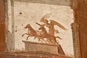 Herculaneum Prints: Italy, Campania, Herculaneum. Fresco details in the Hall of Augustals