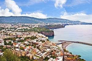 Campania Prints: Italy, Campania, Mediterranean sea, Tyrrhenian sea, Tyrrhenian coast, Napoli district