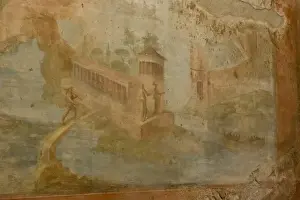 Excavation Prints: Italy, Campania, Pompeii. Fresco details in the House of the Small Fountain